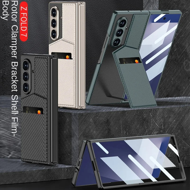 Leather Stand Holder Case  for Z Fold Series