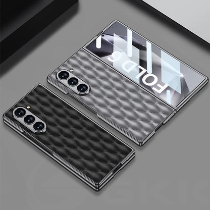 Luxury Plating Diamond Leather Case For Z Fold Series