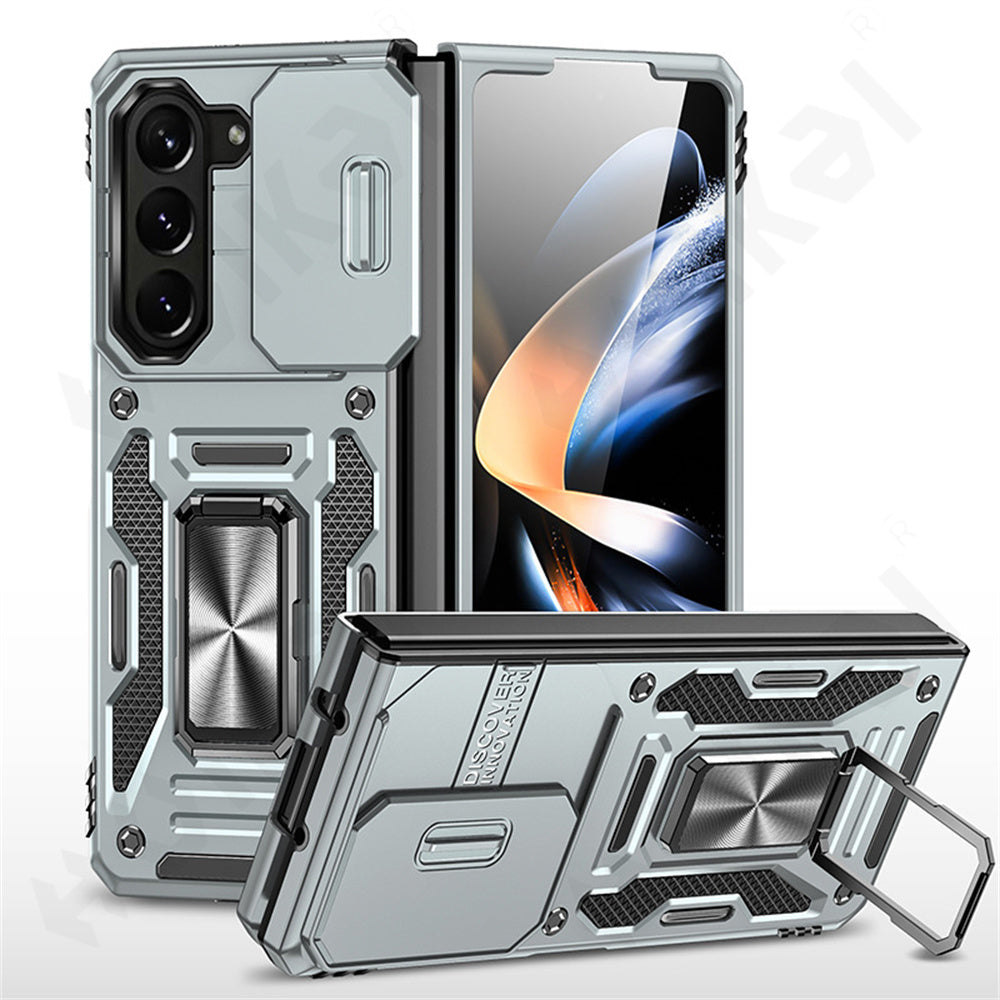 Extreme Z Fold 6, 5, 4 Shockproof Ring Stand Cam Slide Case