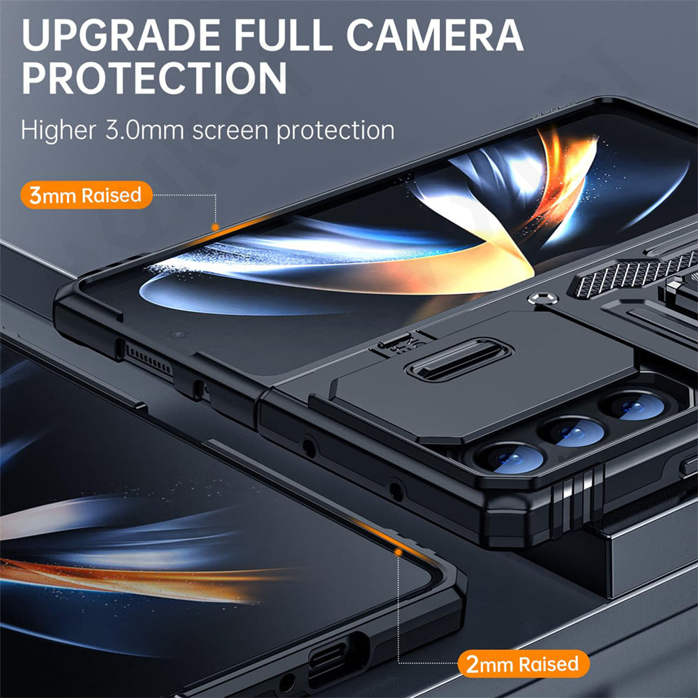 Extreme Z Fold 6, 5, 4 Shockproof Ring Stand Cam Slide Case