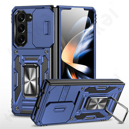 Extreme Z Fold 6, 5, 4 Shockproof Ring Stand Cam Slide Case