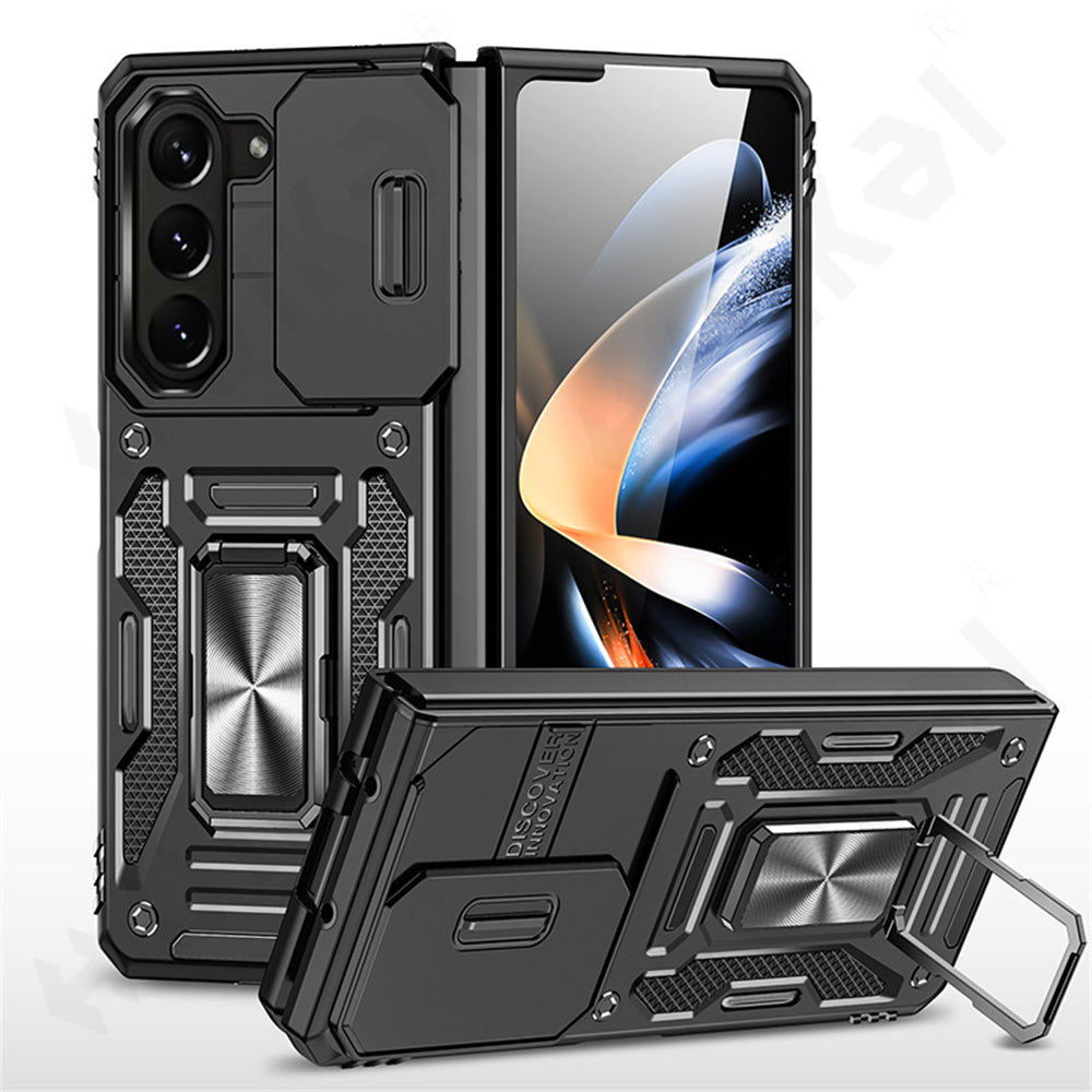 Extreme Z Fold 6, 5, 4 Shockproof Ring Stand Cam Slide Case