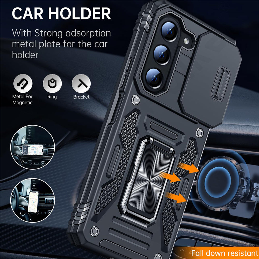 Extreme Z Fold 6, 5, 4 Shockproof Ring Stand Cam Slide Case