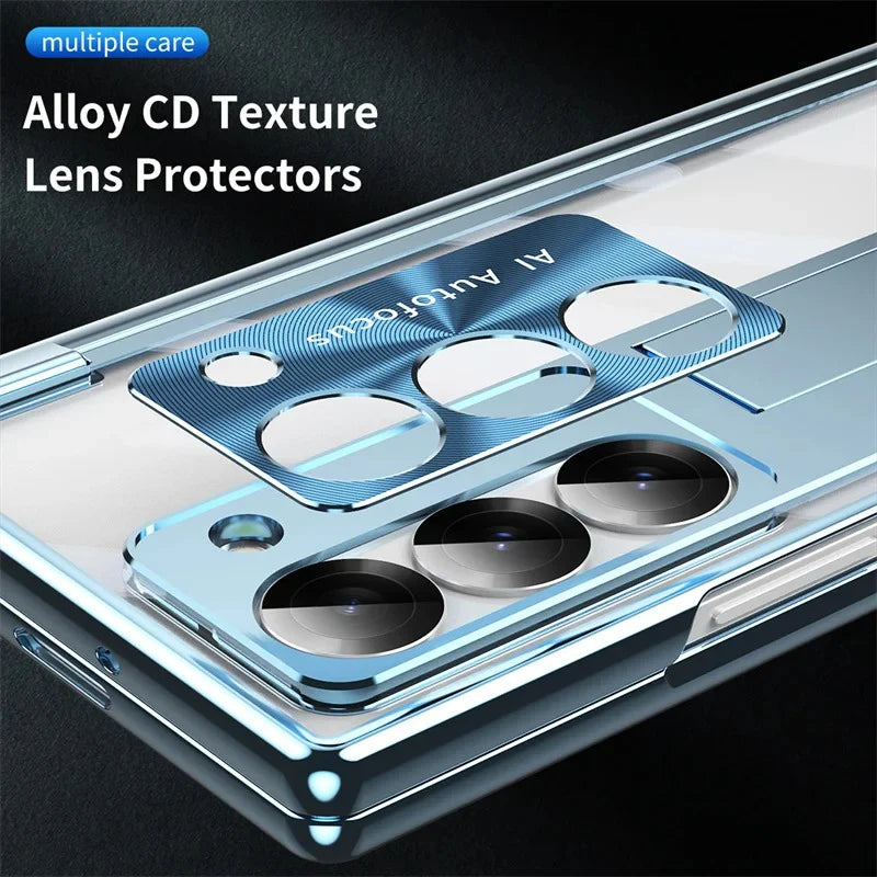 ClearView Z Fold – Transparent Kickstand Case with Full Protection