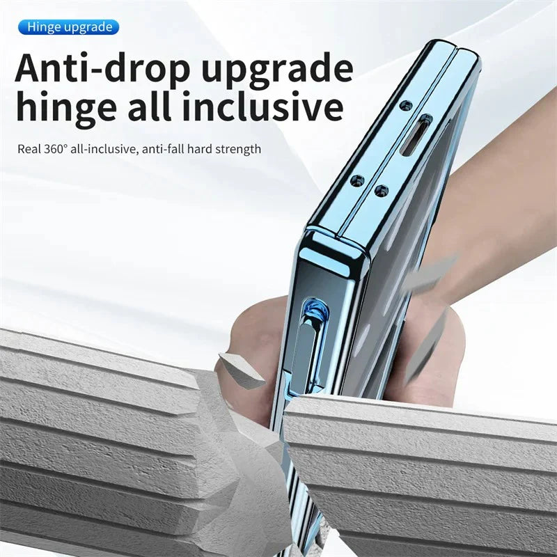 ClearView Z Fold – Transparent Kickstand Case with Full Protection