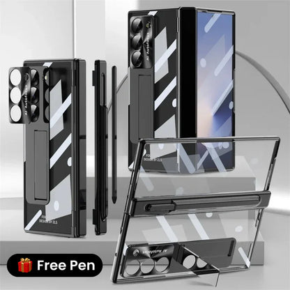 ClearView Z Fold – Transparent Kickstand Case with Full Protection