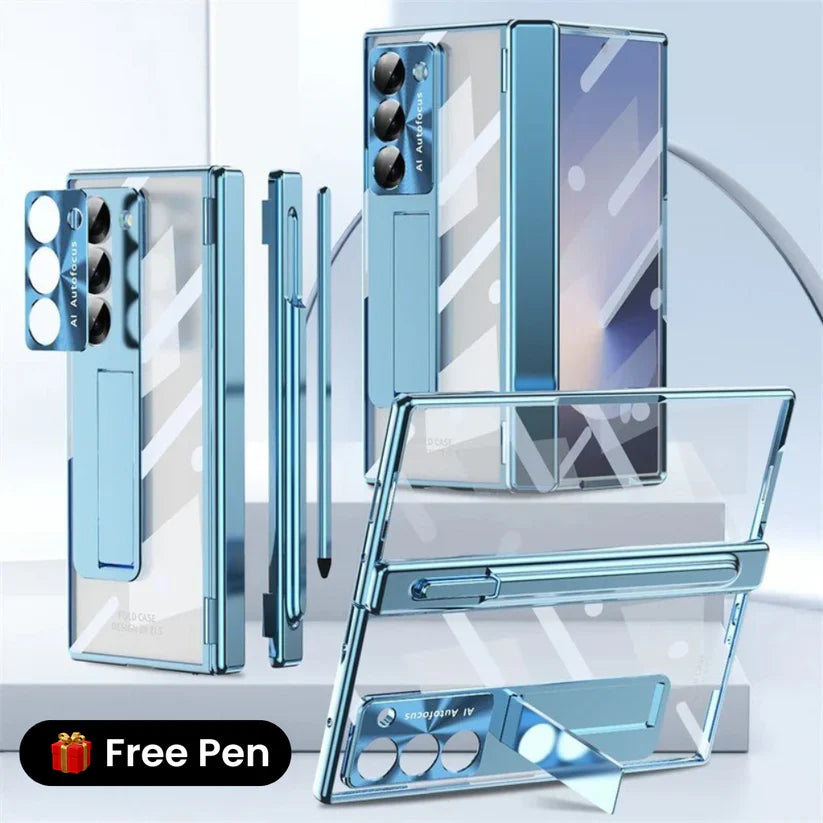 ClearView Z Fold – Transparent Kickstand Case with Full Protection