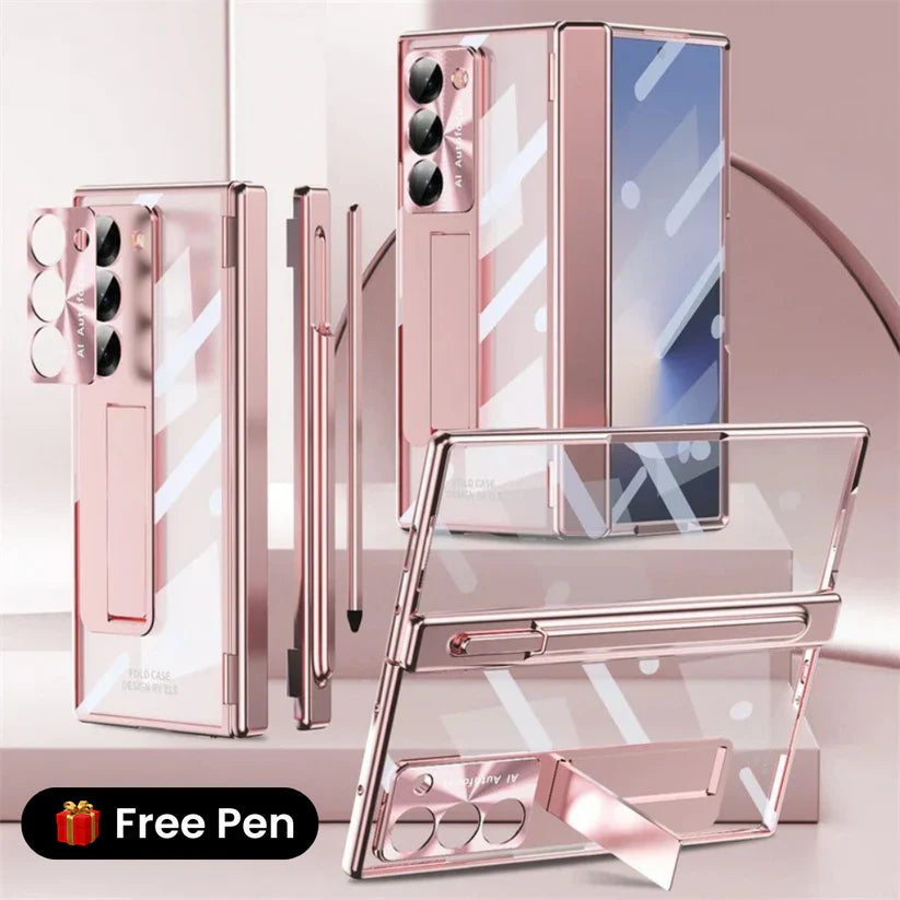 ClearView Z Fold – Transparent Kickstand Case with Full Protection