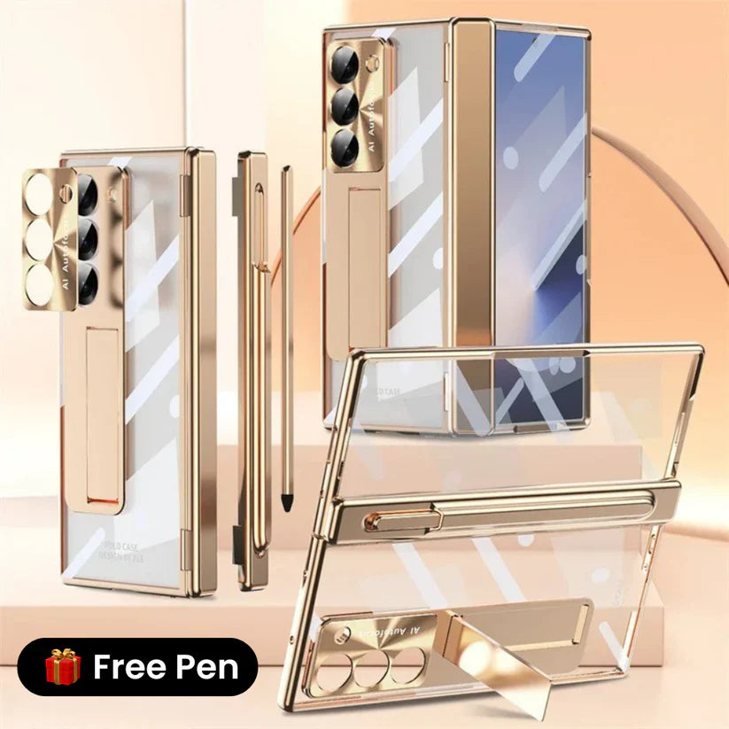 ClearView Z Fold – Transparent Kickstand Case with Full Protection