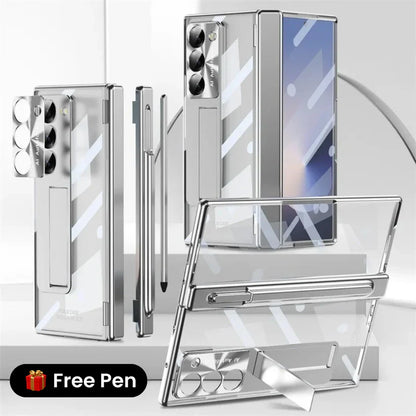 ClearView Z Fold – Transparent Kickstand Case with Full Protection