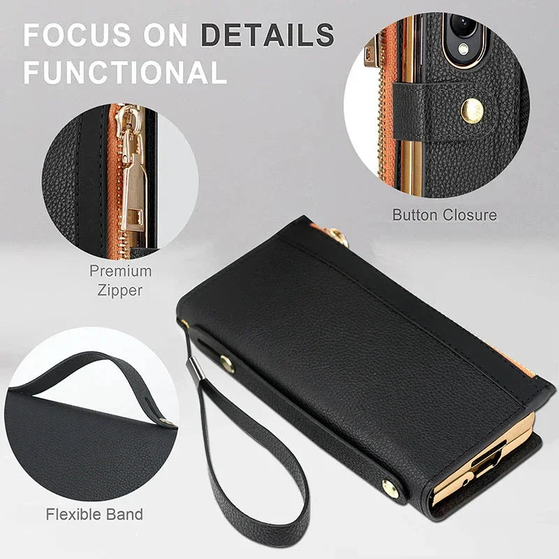 FlexiSecure Z Fold 6, 5, 4 RFID Blocking Wallet Case