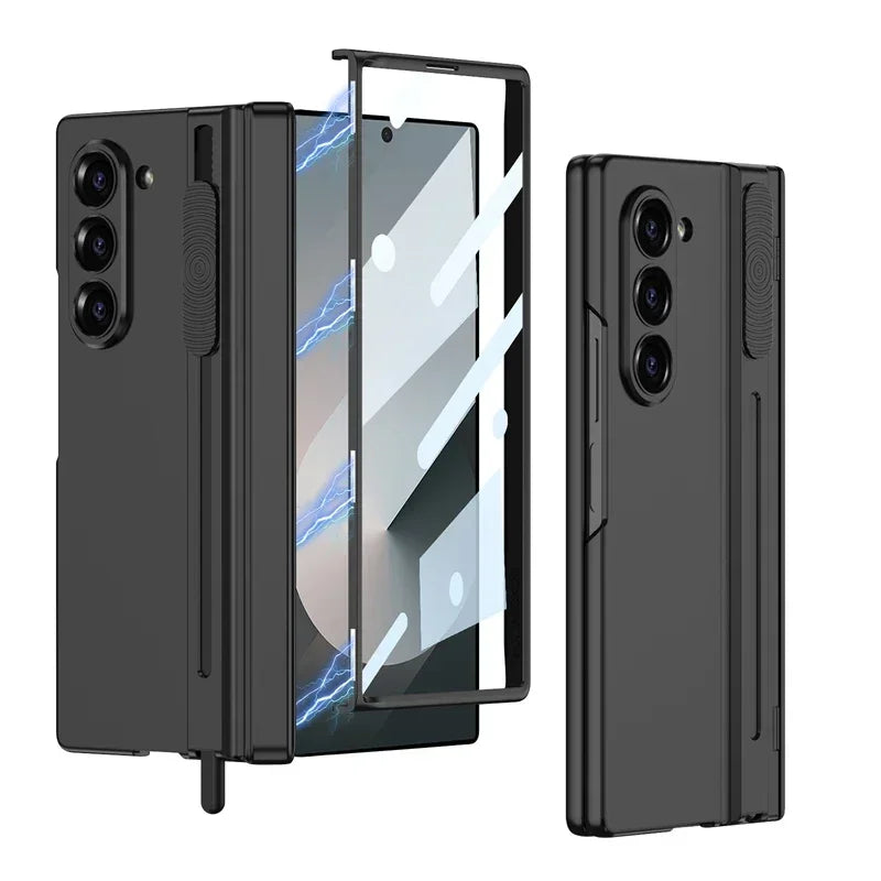 MagCore Ultra-Slim Shield Z Fold 7, 6, 5 - Magnetic Hinge & Stylus Holder Case