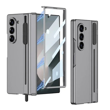 MagCore Ultra-Slim Shield Z Fold 7, 6, 5 - Magnetic Hinge & Stylus Holder Case