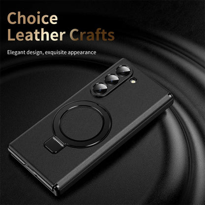 MagLeather Fold – Z Fold MagSafe Leather Case with Glass & Hinge Protection