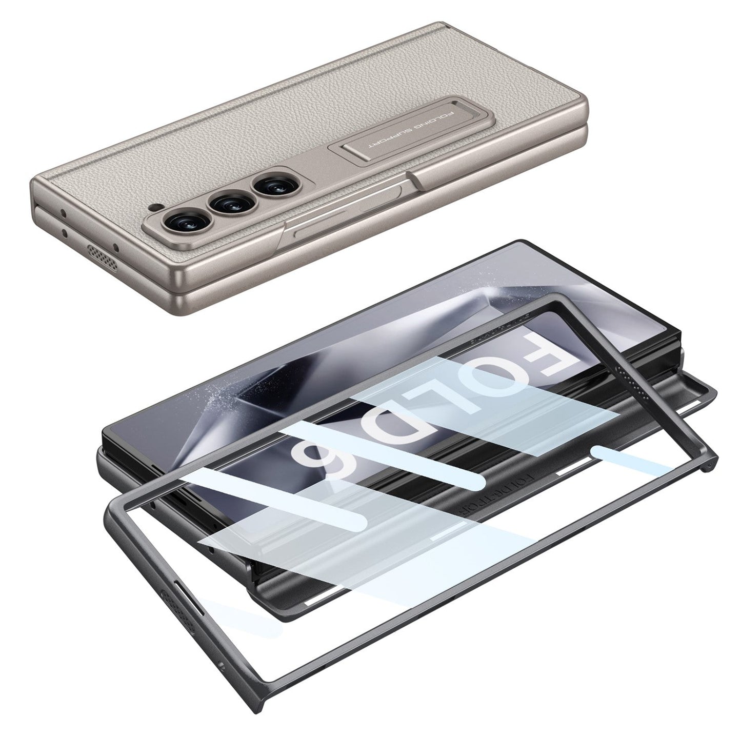 MagLeather Z Fold 6, 5 , 4 , 3 PU Hinge Case