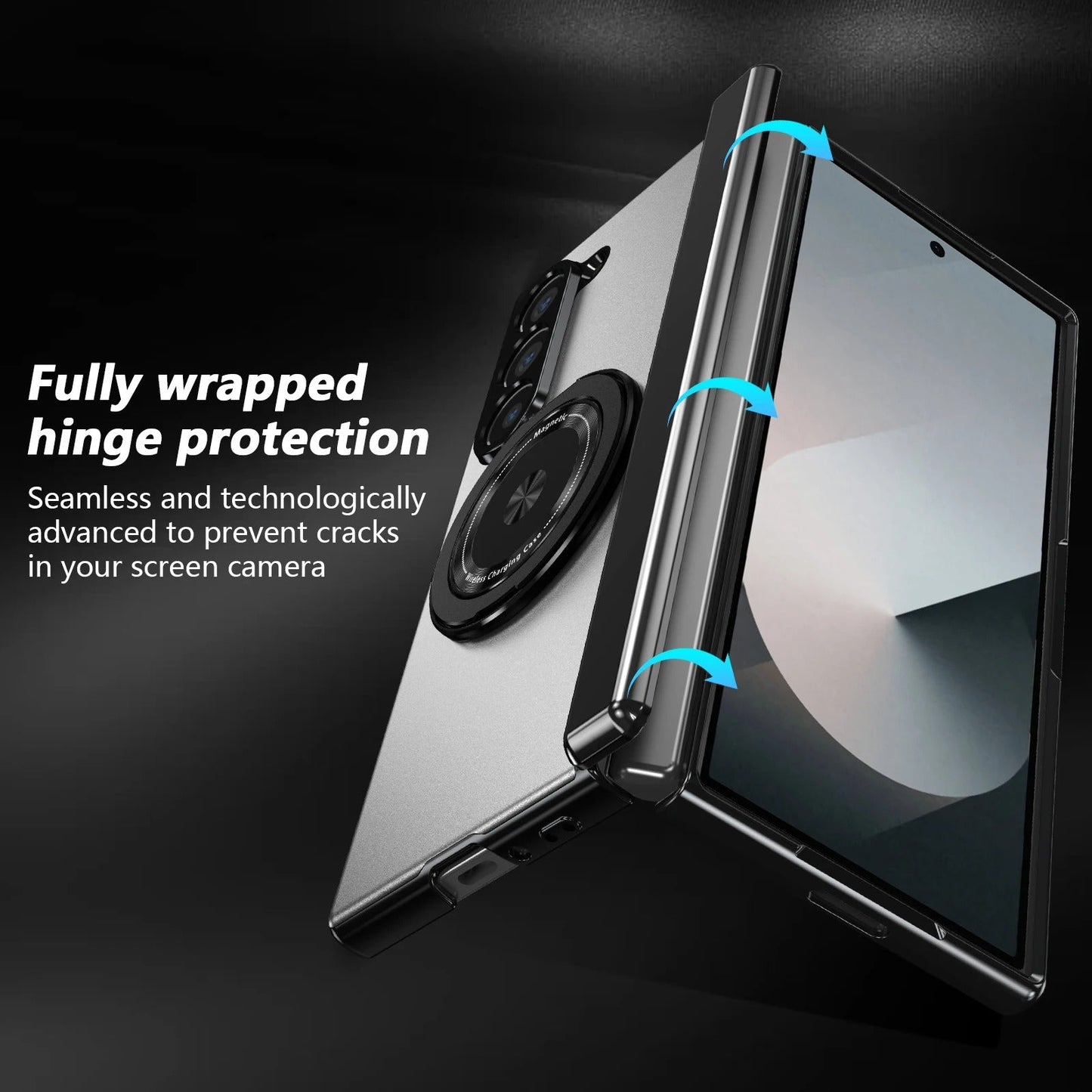 MagRing Fold – 360° Magnetic Ring Case with Full Hinge Protection
