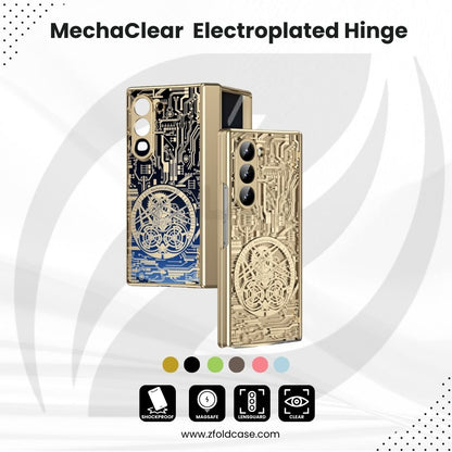 MechaClear Z Fold 6, 5, 4, 3 Electroplated Hinge Case