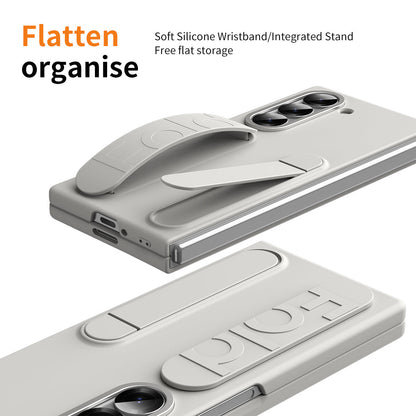SilkGuard Z Fold 6, 5 and 4 Elastic Strap,  Kickstand Case