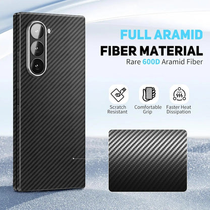 FeatherShield –  Z Fold 7, 6 Ultra-Slim Aramid Carbon MagSafe Case
