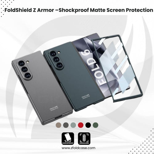 FoldShield Z Armor – Shockproof Matte Case with Outer Screen Protection