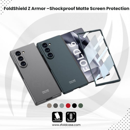 FoldShield Z Armor – Shockproof Matte Case with Outer Screen Protection