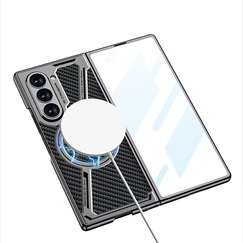 Z Luxe Magnetic Leather Z Fold 7, 6 , 5 Premium Protection Case