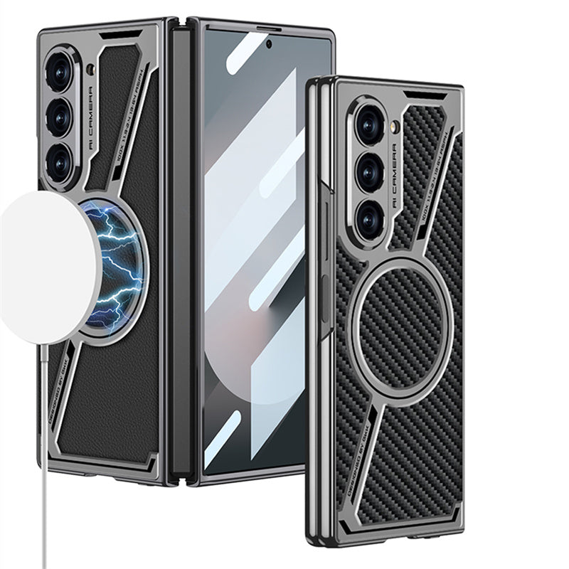 Z Luxe Magnetic Leather Z Fold 7, 6 , 5 Premium Protection Case