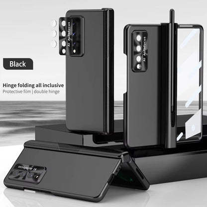CrystalPen Fold – Transparent Magnetic Case with S Pen & Full Protection for Z Fold 6,5,4,3