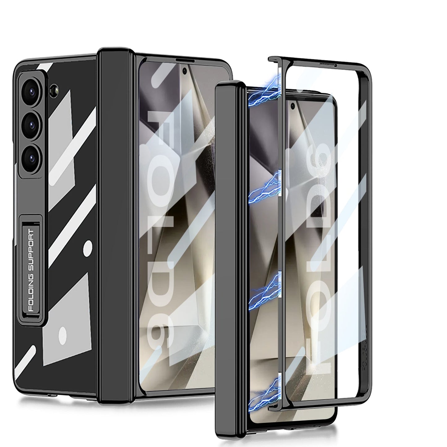 ShieldGuard Z Fold 6 Magnetic Kickstand Clear Case
