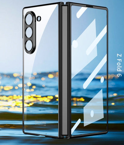 CrystalGuard Z Fold 6, 5 Plating Screen Glass Case