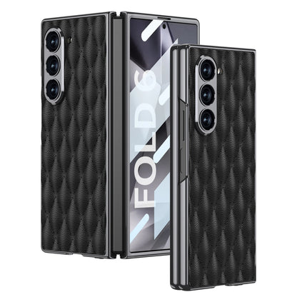 Luxury Plating Diamond Leather Case For Z Fold Series