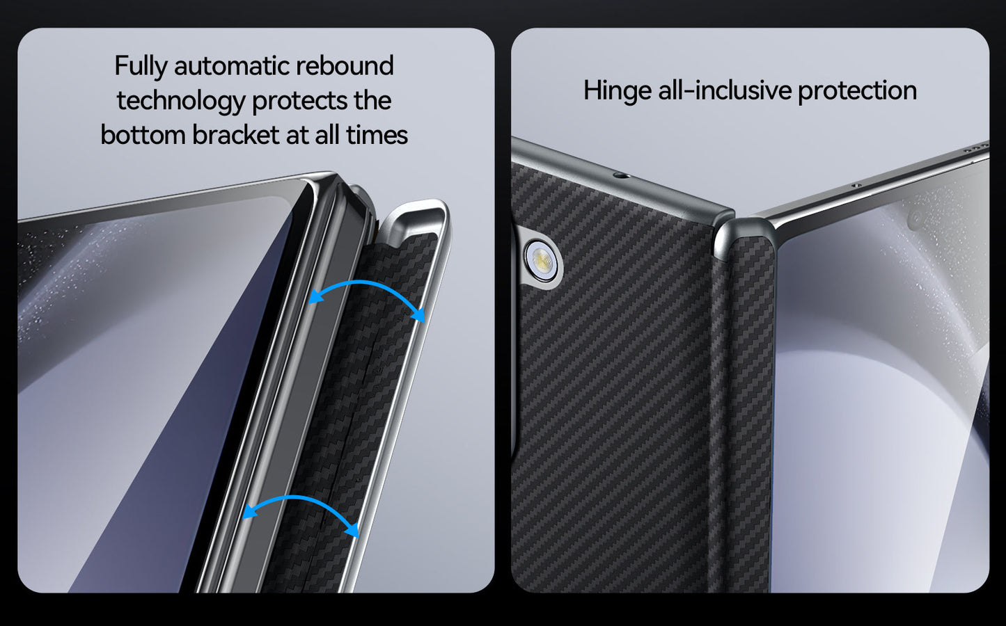 CarbonGuard Z Fold 6, 5, 4 Magnetic Wireless Charging Case