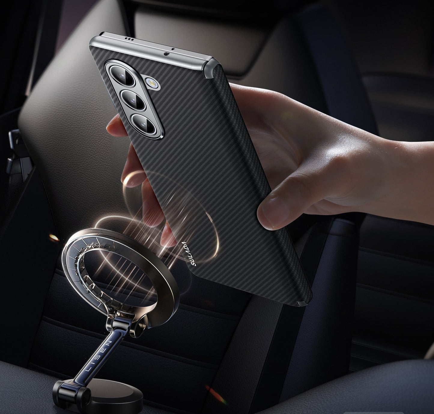 CarbonGuard Z Fold 6, 5, 4 Magnetic Wireless Charging Case