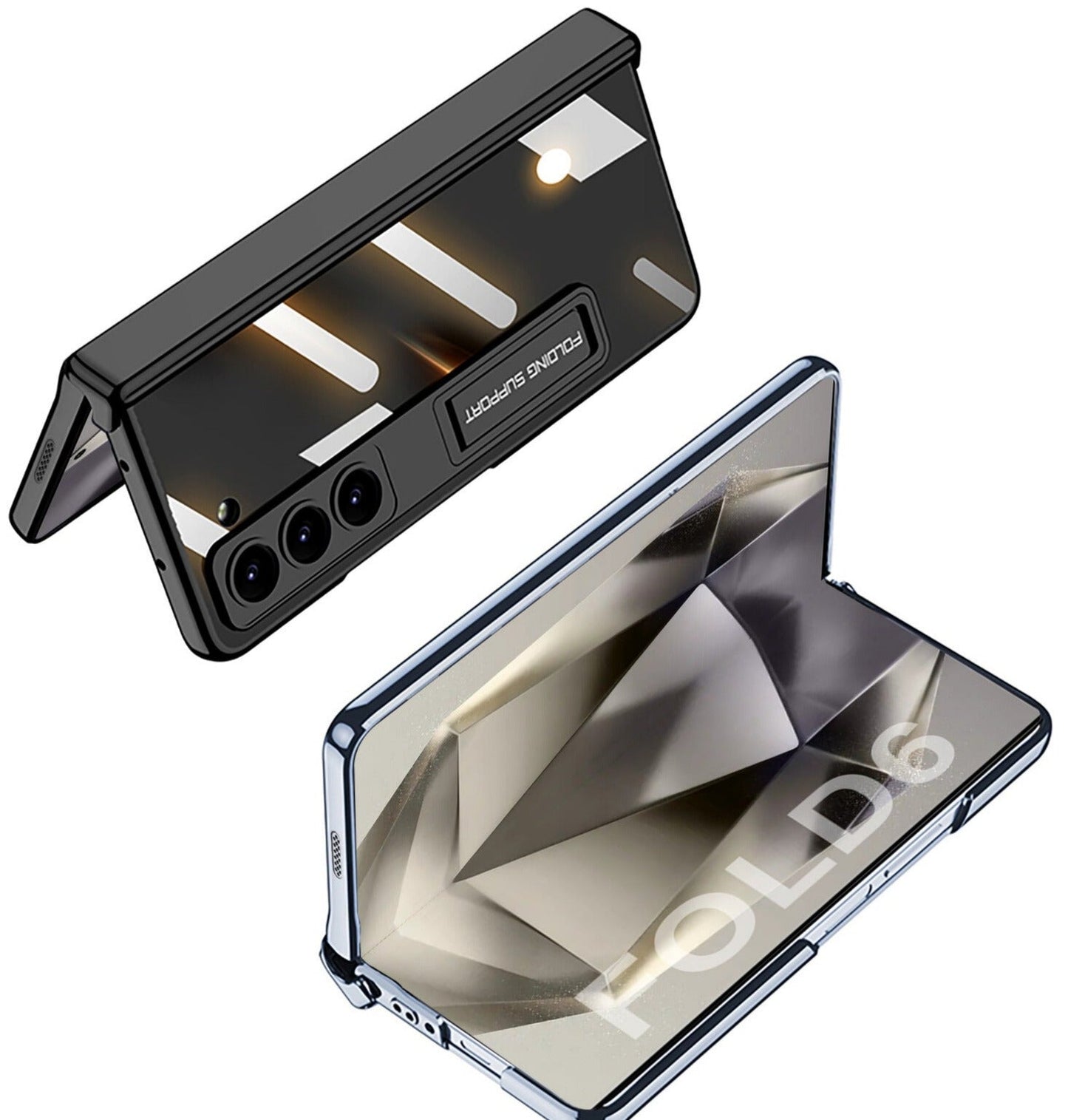 ShieldGuard Z Fold 6 Magnetic Kickstand Clear Case