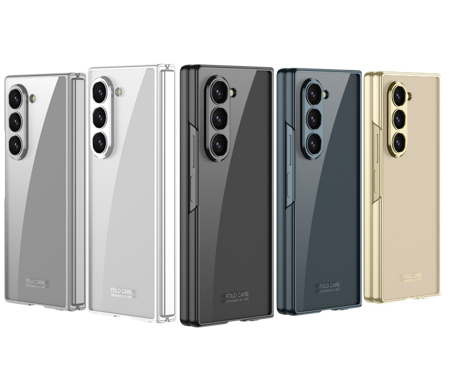 CrystalGuard Z Fold 6, 5 Plating Screen Glass Case
