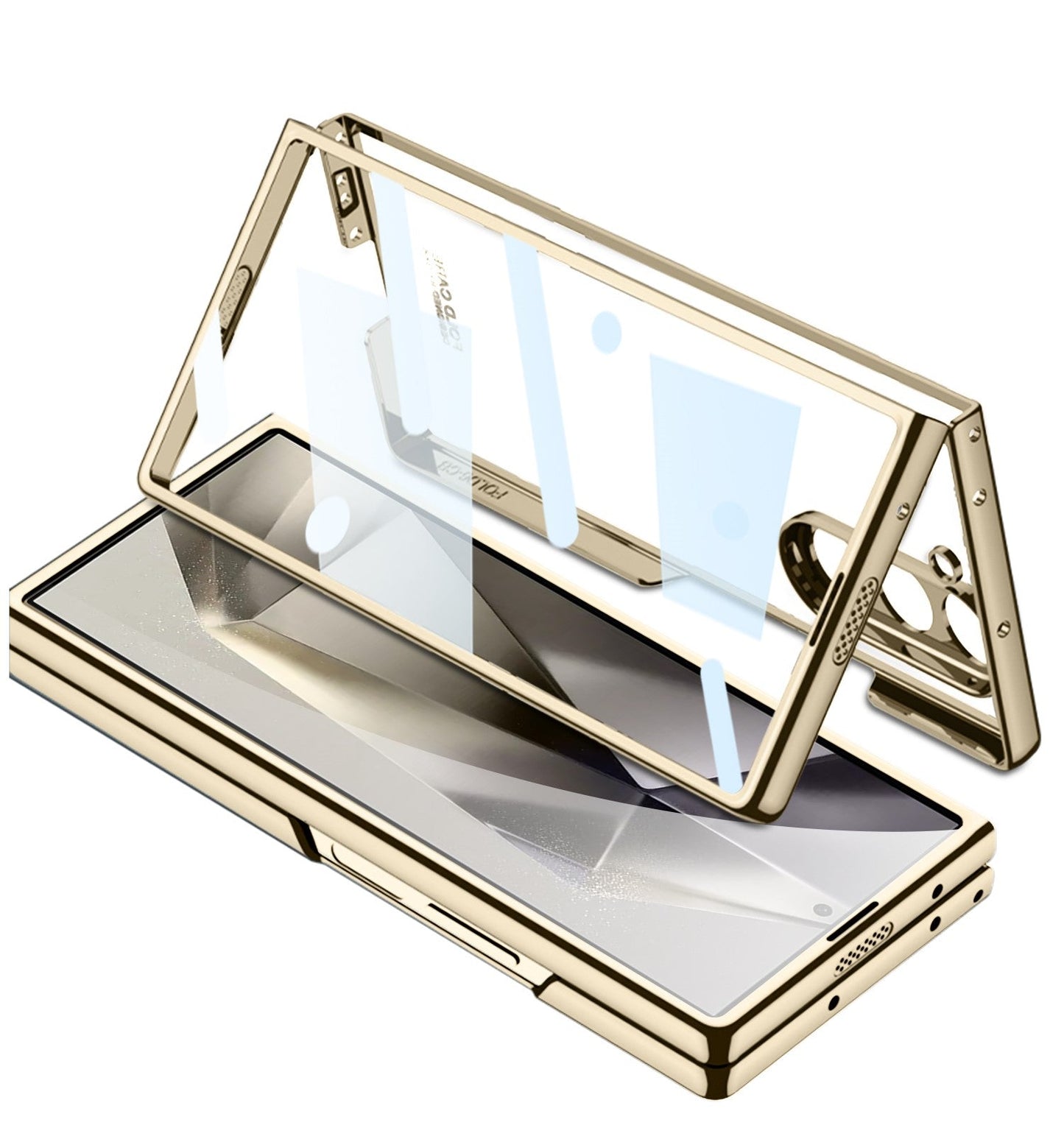 CrystalGuard Z Fold 6, 5 Plating Screen Glass Case