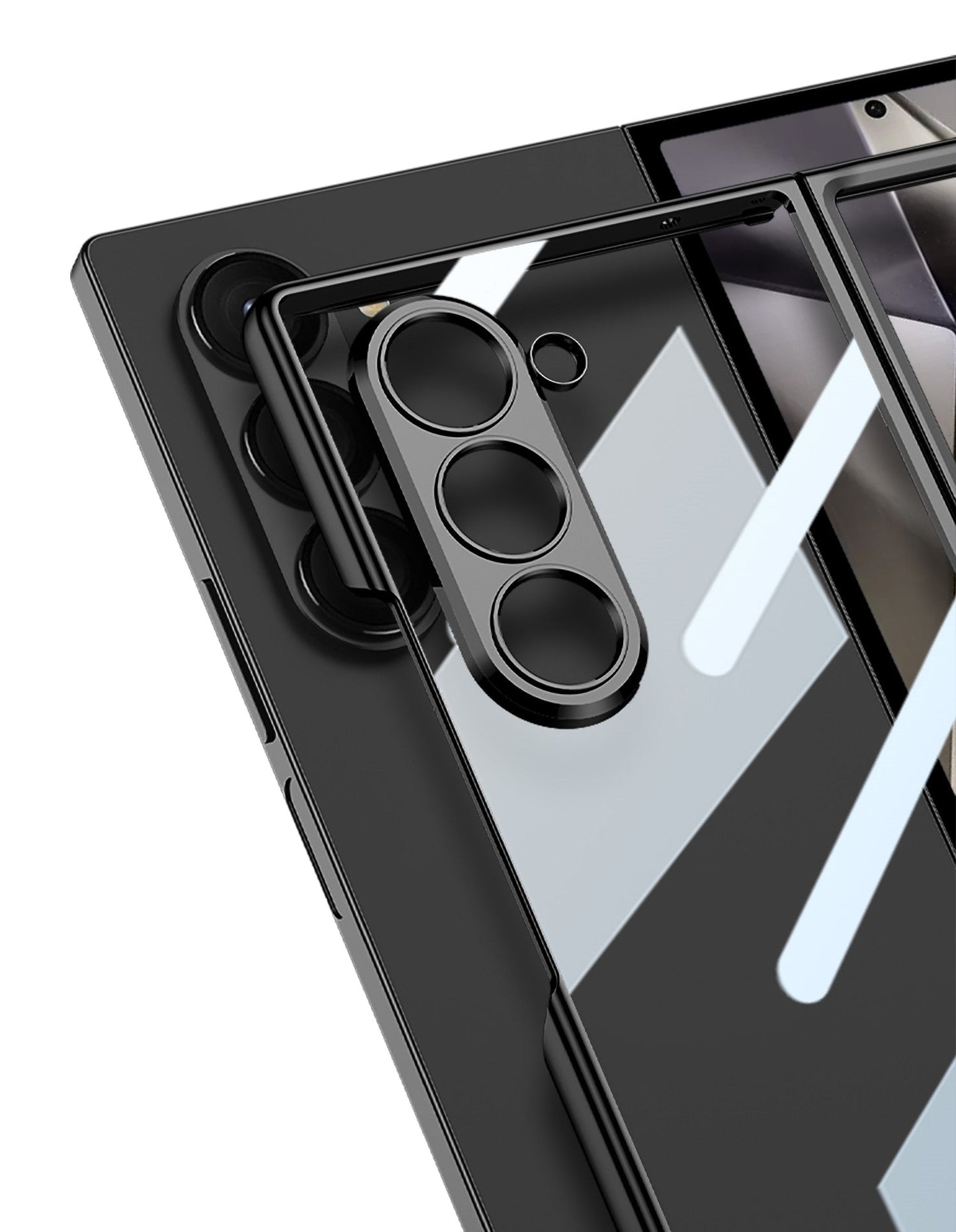 CrystalGuard Z Fold 6, 5 Plating Screen Glass Case