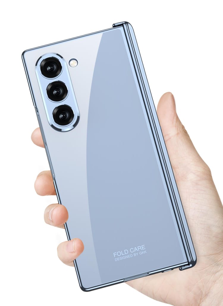 CrystalMag Z Fold 6 Transparent Magnetic Hinge Case
