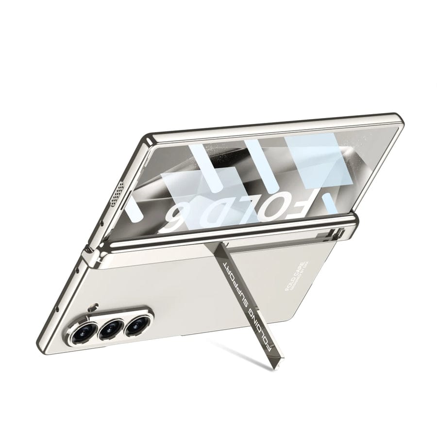CrystalMag Z Fold 6 Transparent Magnetic Hinge Case