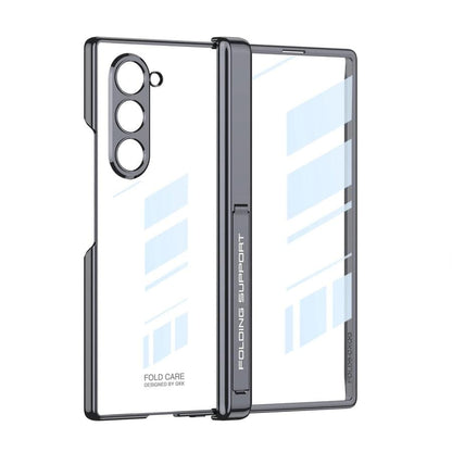 CrystalMag Z Fold 6 Transparent Magnetic Hinge Case