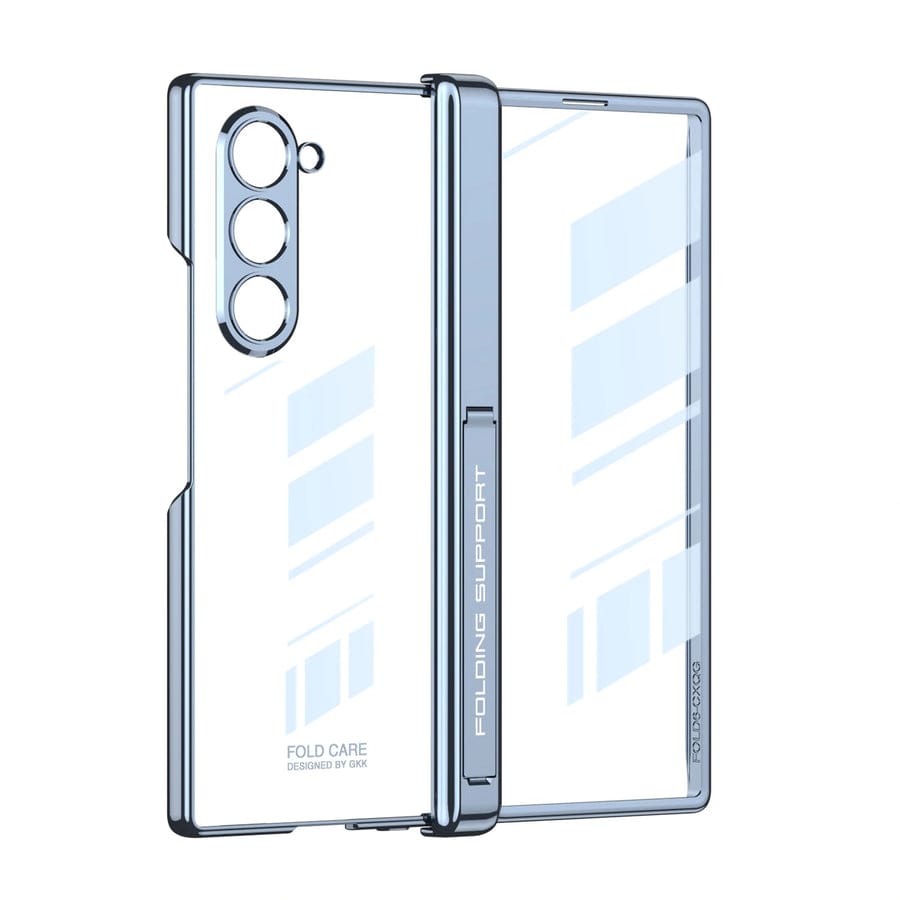 CrystalMag Z Fold 6 Transparent Magnetic Hinge Case