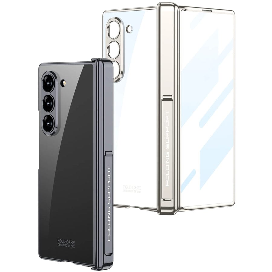 CrystalMag Z Fold 6 Transparent Magnetic Hinge Case