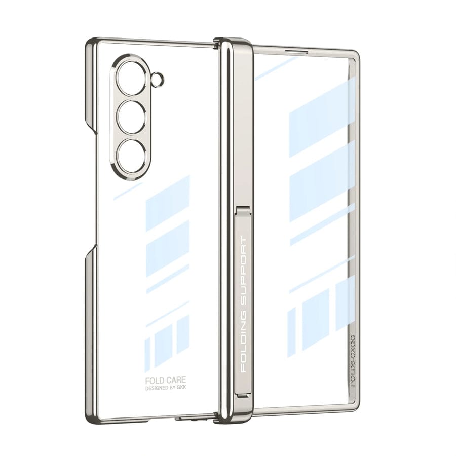 CrystalMag Z Fold 6 Transparent Magnetic Hinge Case