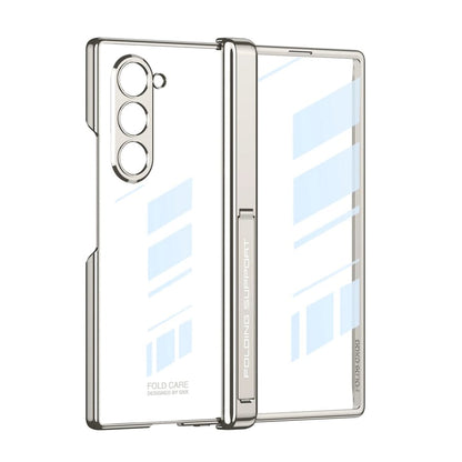 CrystalMag Z Fold 6 Transparent Magnetic Hinge Case