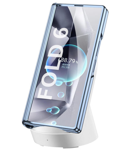 CrystalMag Z Fold 6 Transparent Magnetic Hinge Case