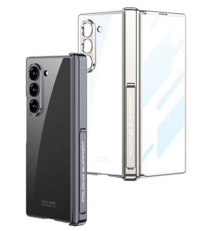 CrystalMag Z Fold 6 Transparent Magnetic Hinge Case
