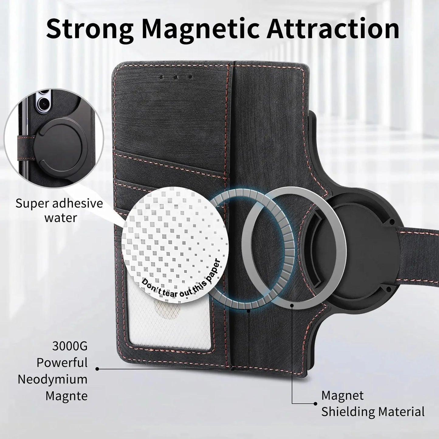 EliteFold Z Fold 6, 5, 4 Luxury Leather Wallet Case