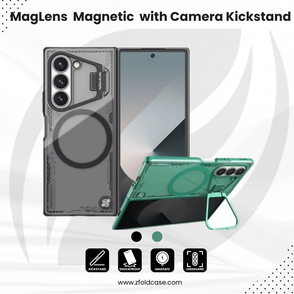 MagLens Fold – Magnetic Case with Camera Kickstand