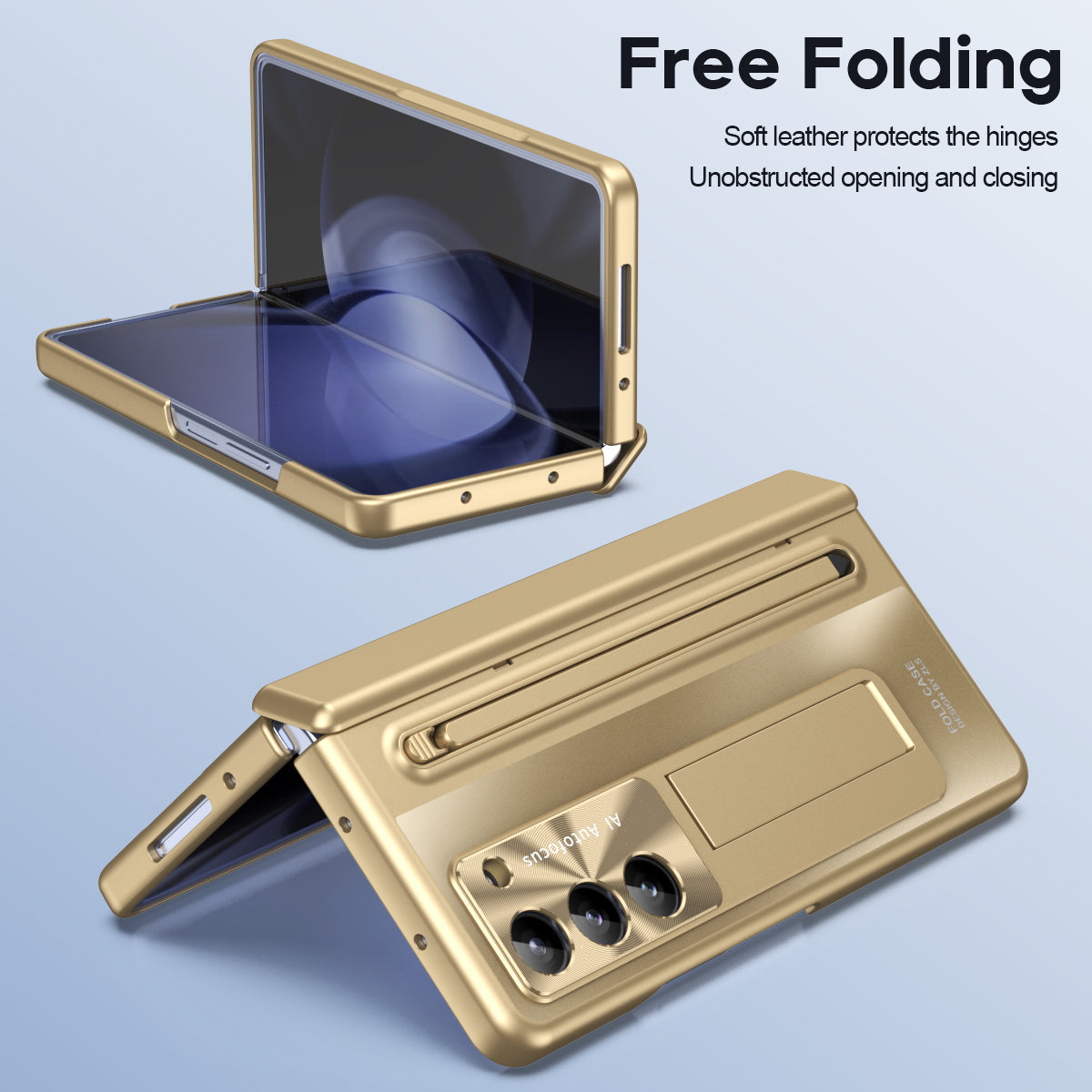 ArmorGuard Z Fold 7, 6, 5, 4 Hinge Kickstand Pen Slot Case