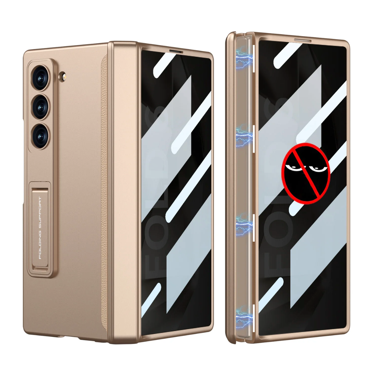 MagShell Z Fold 7/6 Case 360° Full Protection ,Magnetic Hinge, Anti-Peep